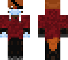 red panda with hoodie, mask and eye patch/scar