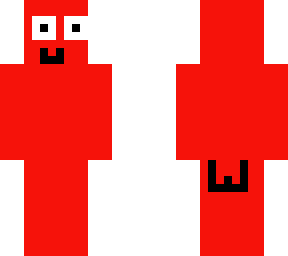 red with a crack