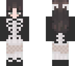 skull sweater /w pleated skirt and mary janes