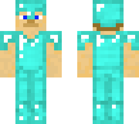 steve in diamond armor troll
