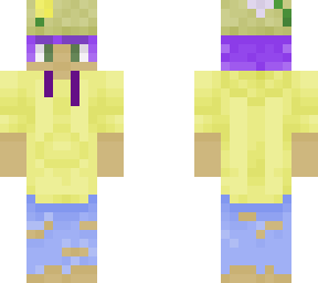straw hat and hoodie