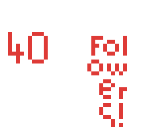thx for 40 folowers