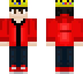 un skin with techno crown