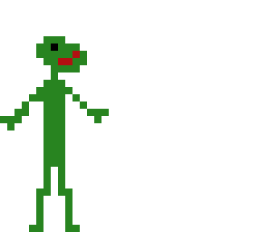 weird ''uh kermit the frog here''