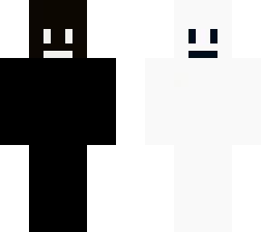 white and black