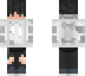 white hoodie slim boy