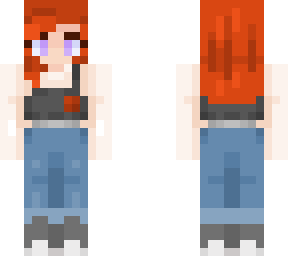 ~e-girl~ with red hair    :3