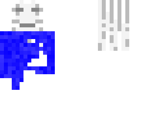 a ghst wth a blue bit
