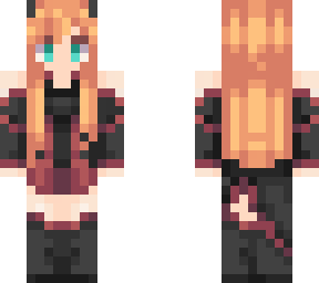asuna in black with horns (edit)