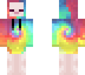 axolotl skin challenge! axolotl in tie die hoodie