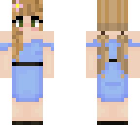 blonde girl- (long hair) w/ dress.