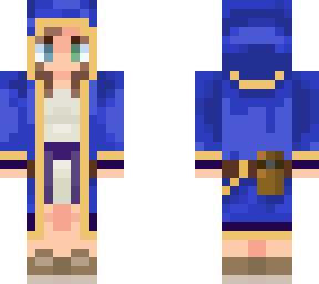 blue llama wandering trader girl