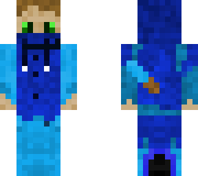 blue masked, blue hoody guy