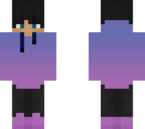 blue to purple hoodie