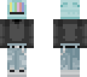 blue tv head character