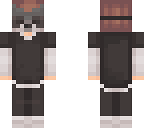 boy with racoon mask