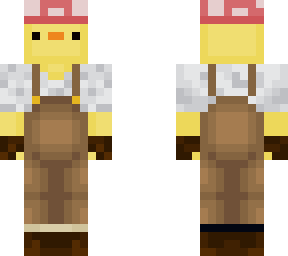 chick gardener with mushroom hat