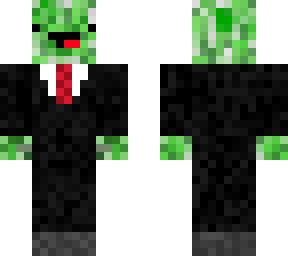 dirpy creeper in suit | Minecraft Skin