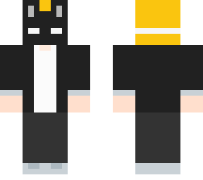 drift bunny mask in a suit
