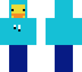 ducki with a jacket