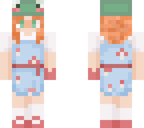 gal with mushroom dress
