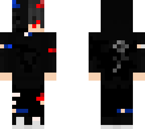 half blue demon