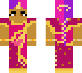 indian girl with split dye