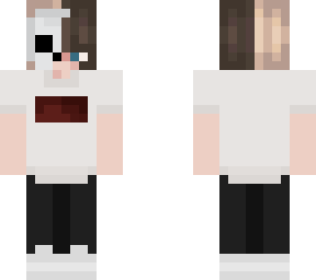 Half Skull Girl Minecraft Skins