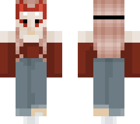 maroon kitsune mask