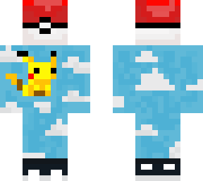 pikachu with clouds