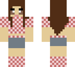 pink checkered outfit