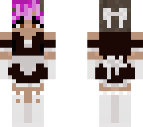 pink haired maid