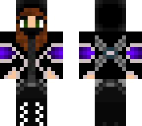 purple and black ninja girl