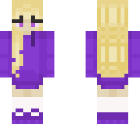 purpled blonde girl skin