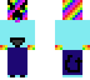 rainbow creeper demon hoodie.