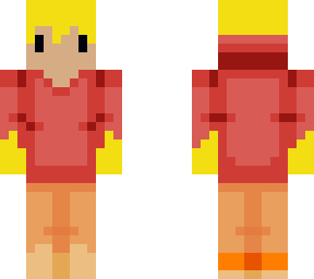super saiyan red jacket dude with orange pants