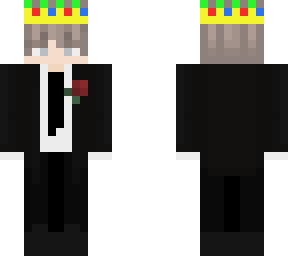 tuxedo with crown