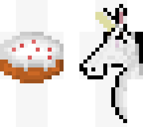 unicorn with cake