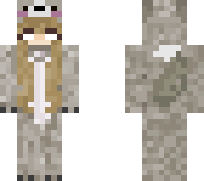 ~girls wolf onesie skin~v4