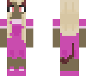 -pink overall demon-