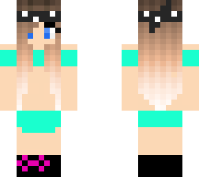aqua bikini swimming girl edited