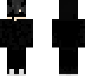 black/white demon emo (black outer layer
