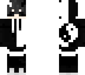 black/white demon yin yang