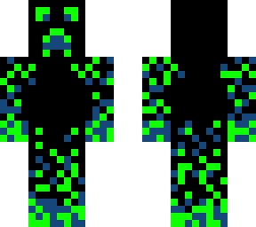 blue and green creeper