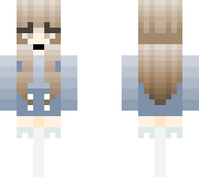 blue overals with high socks