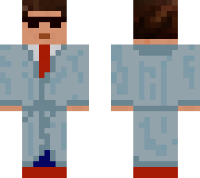 blue suit with sunglasses (bathrobe)