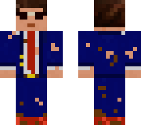 blue suit with sunglasses (damaged)