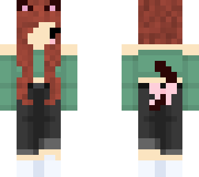 brown hair cat girl edit