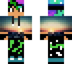 cool boy, gradient neon type