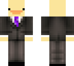 duck in suit purp tie